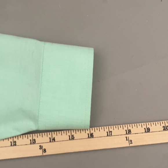 Stafford green long sleeve button down shirt men’s size XL - Picture 6 of 7